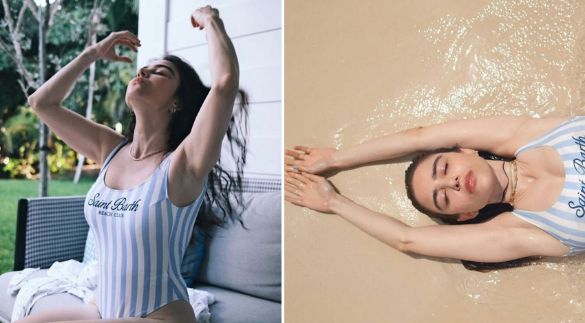 Özge Gürel'den cesur tatil paylaşımı! Mayolu pozlarıyla sosyal medyayı yaktı geçti