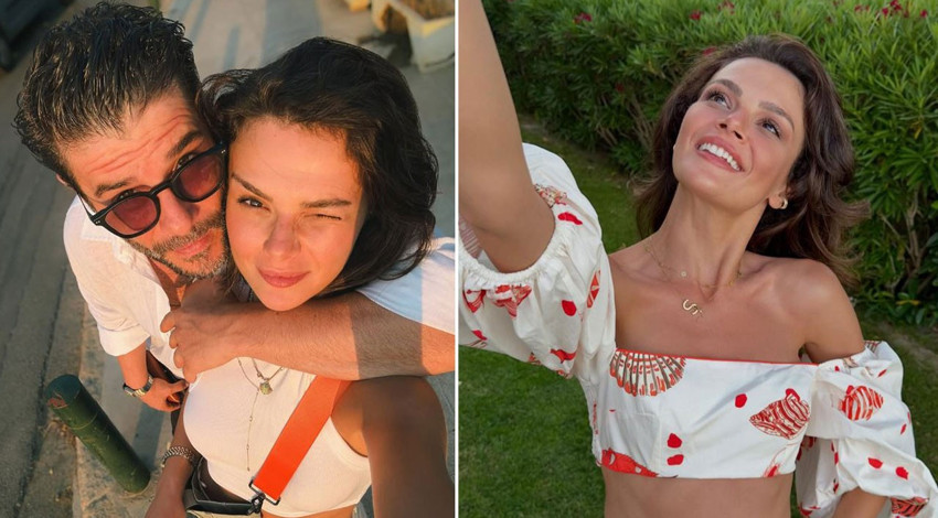 Uzak Şehir'in Alya'sı Sinem Ünsal ve Berk Cankat'ın aşk dolu tatili! Romantik pozları büyük ilgi gördü