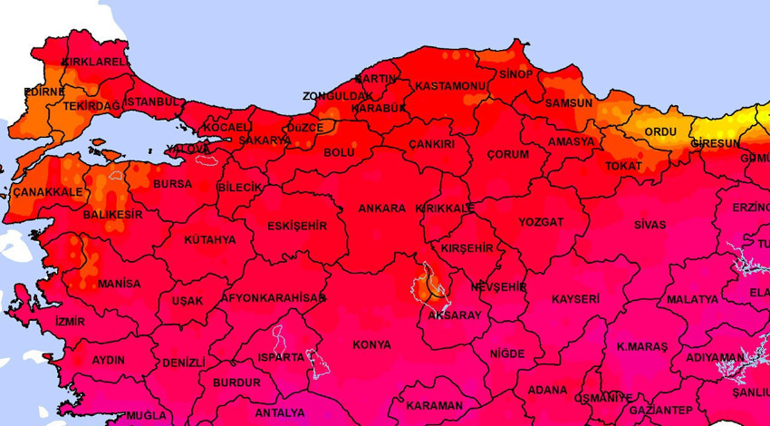İstanbul'da Kadıköy, Adalar, Beşiktaş, Sarıyer, Şişli, Kağıthane, Bayrampaşa, Esenyurt, Avcılar, Beylikdüzü için salı da tehlikeli. 46'ya dikkat edin