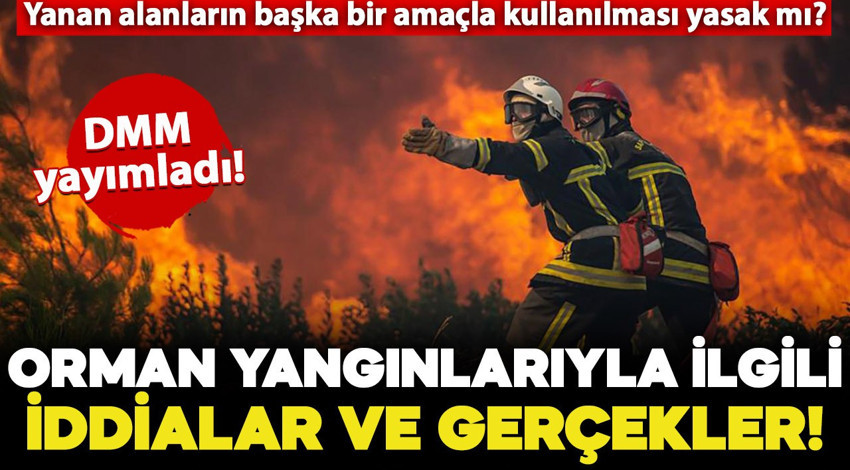 DMM, "Orman Yangınları ile İlgili İddialar ve Gerçekler" bülteni yayımladı