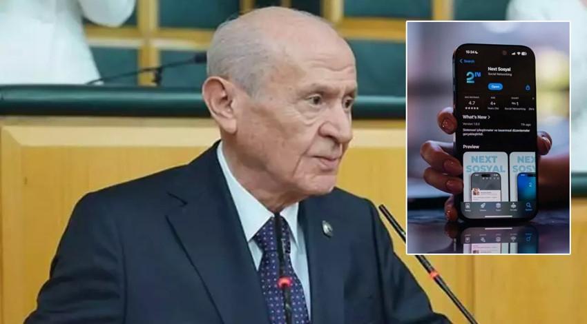 MHP lideri Bahçeli, NEXT SOSYAL platformuna katıldı