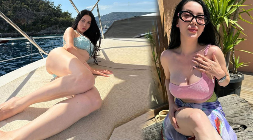 Fenomen isim Cansel Ayanoğlu, Instagram hesabından sütyensiz fotoğrafını paylaştı. Pembe elbisesinin göğüs dekoltesi takipçilerini hayran bıraktı