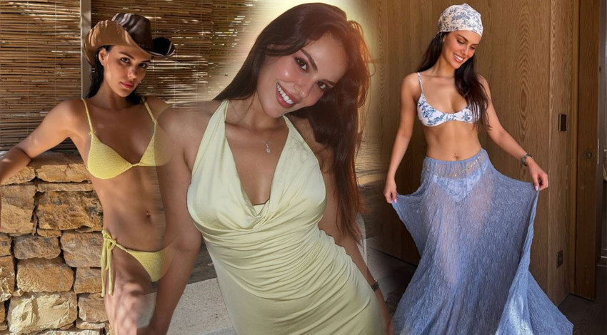 Özgü Kaya'dan yürek hoplatan tatil paylaşımı! Bikinili pozlarıyla sosyal medyayı salladı, fit vücuduna beğeni yağdı