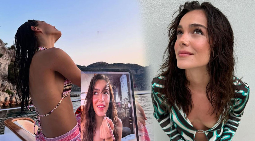 Hafsanur Sancaktutan paylaşmalara doyamadı! Cesur tatil pozları fırtınalar estirdi, bikinili karesi sosyal medyayı yaktı geçti