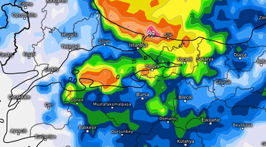Marmara'nın doğusuna 8-9 Ağustos uyarısı gerçekleştirildi