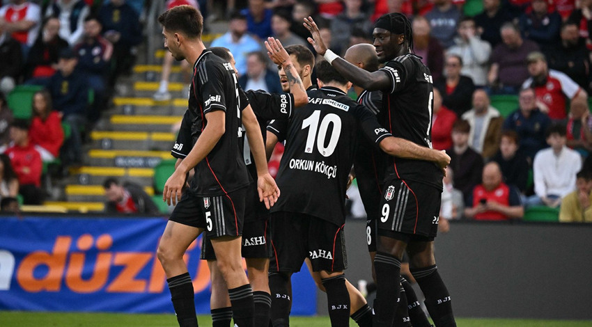 Beşiktaş, St. Patrick's'i farklı yendi: Rövanş öncesi büyük avantaj!