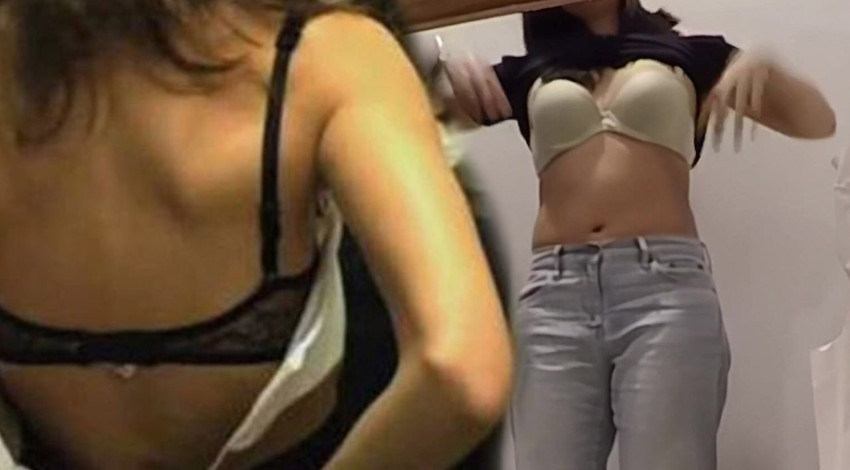 AVM'deki mağazanın soyunma kabininde skandal! Erkek personel, soyunan kadını filme alıp iğrenç bir hareket yapmış