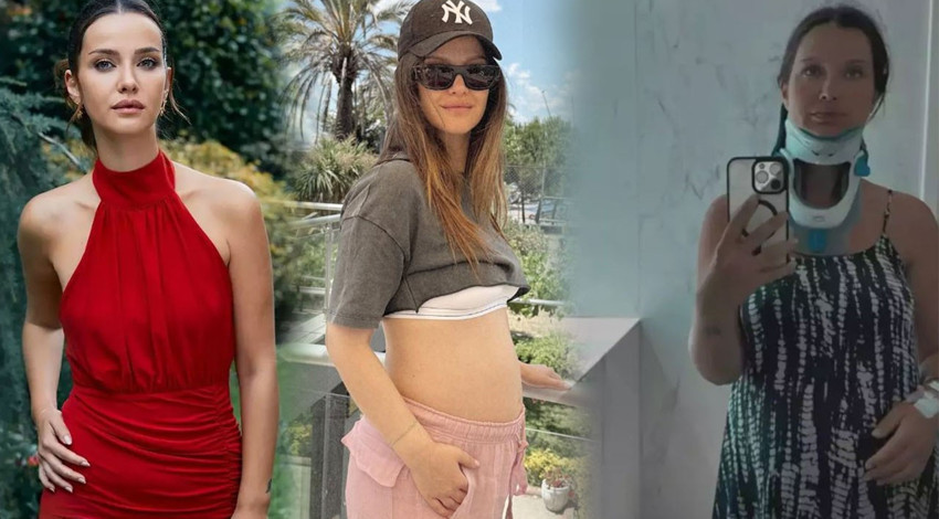 7 aylık hamile olan İrem Helvacıoğlu'ndan korkutan haber! Denizde kaza geçirdi
