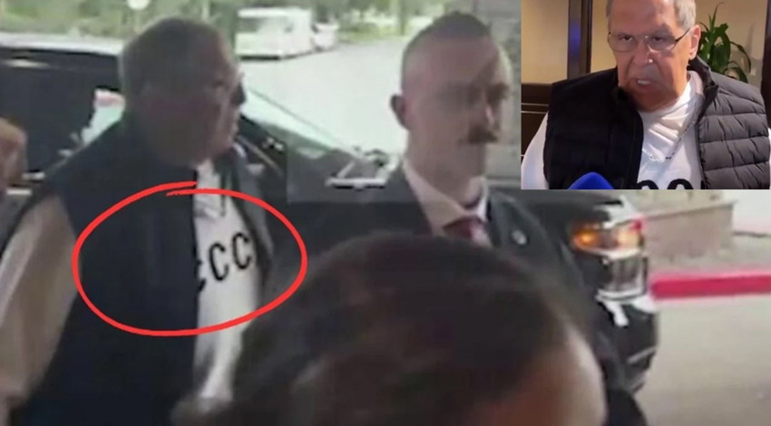 Lavrov Alaska'ya bu tişörtle gitti! Mesaj mı verdi?
