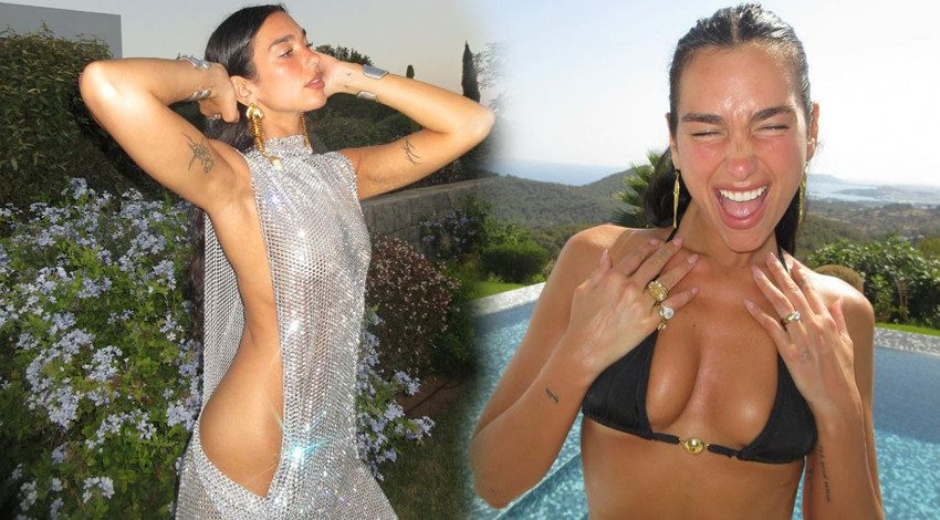 Dua Lipa'dan yürek hoplatan doğum günü pozları! İç çamaşırsız tarzıyla görenleri mest etti, iddialı paylaşımına beğeni yağdı