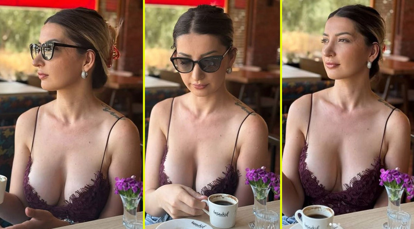 OnlyFans fenomeni Neslihan Güneş sütyensiz pozlarını paylaştı hayranları dondu kaldı