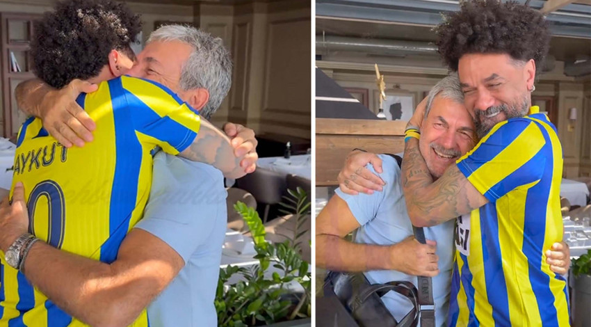 Fenerbahçelileri duygulandıran anlar! Cristian Baroni, Aykut Kocaman ile buluştu!