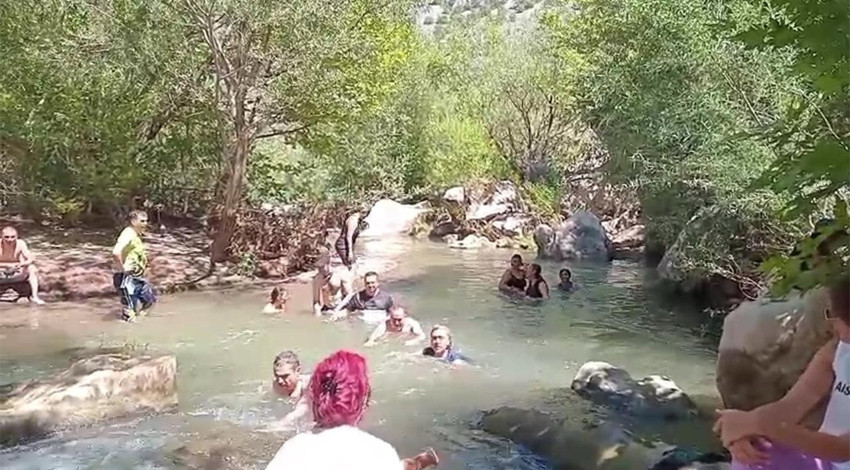 Yozgat’ın ‘Saklı Cennet’i Kazankaya Kanyonu, aşırı sıcaklarda serinlemek isteyenlerle dolup taştı