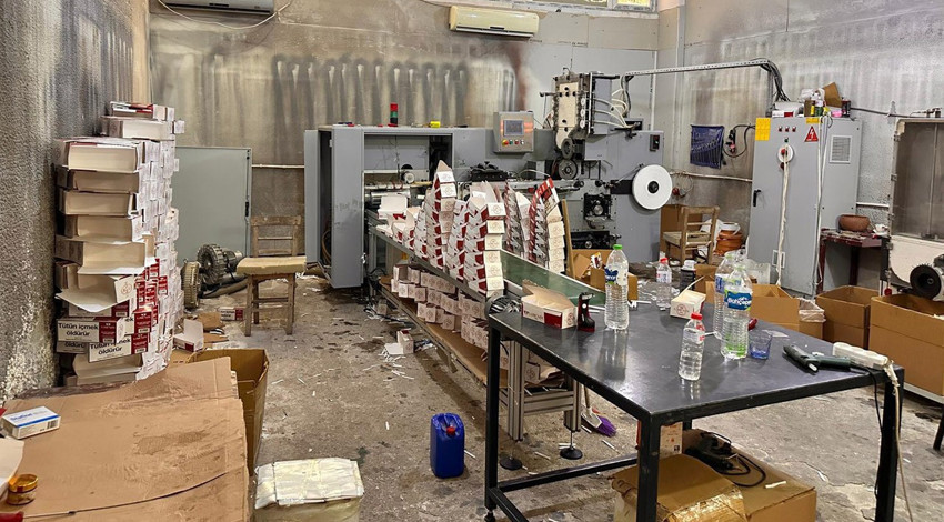 Adana'da 20 milyon kaçak makaron ele geçirildi