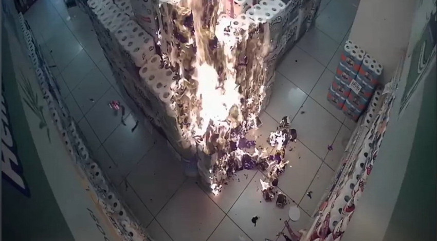 Markette ürünleri yakan çocuk hakkında yeni gelişme