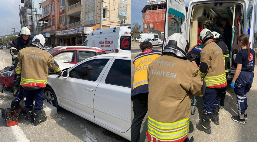 Samandağ’da trafik kazası: 6 kişi yaralandı