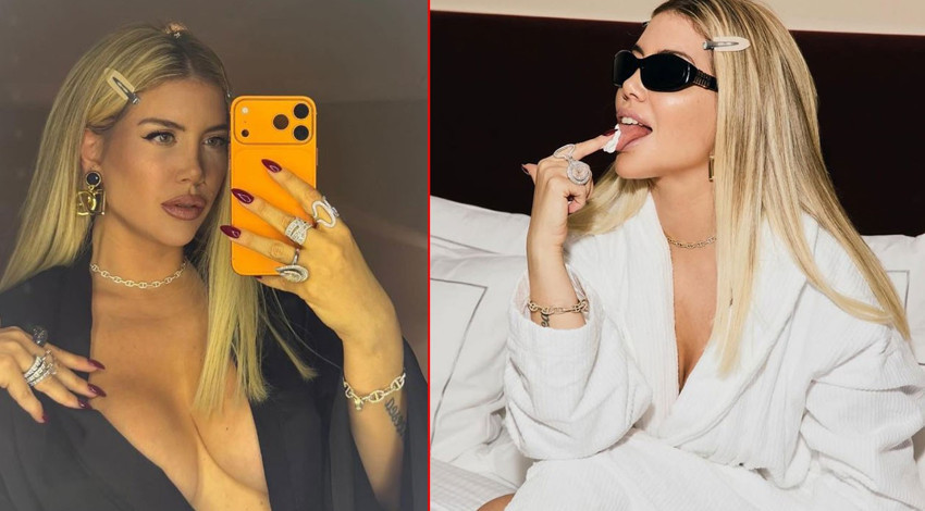 Icardi'nin eski eşi Wanda Nara'dan olay paylaşım! Bornozlu haliyle yatakta pozlar verdi, takipçilerini mest etti