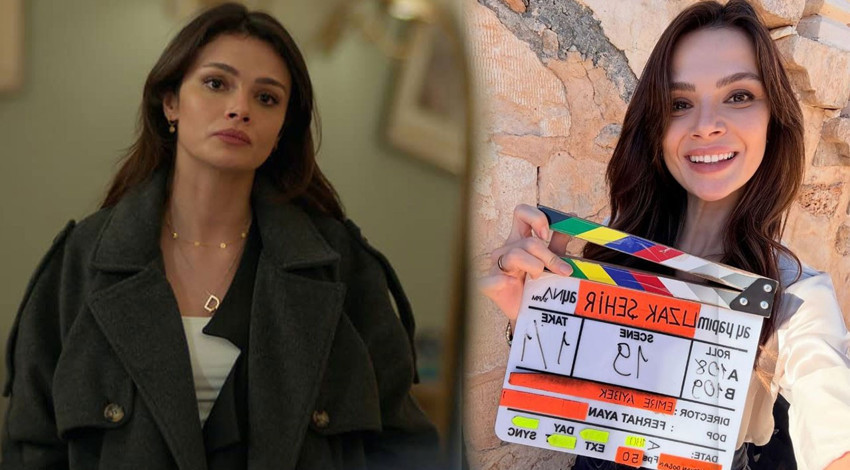 Uzak Şehir'in Alya'sı Sinem Ünsal setten paylaştı! Sevgilisi Berk Cankat kayıtsız kalamadı