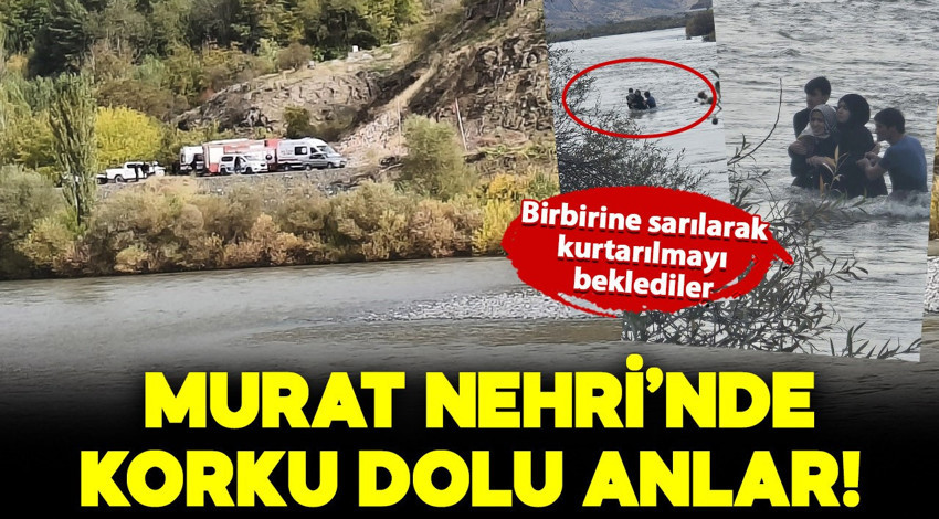 Elazığ'da 4 kişilik ailenin korku dolu anları! Birbirine sarılarak kurtarılmayı beklediler