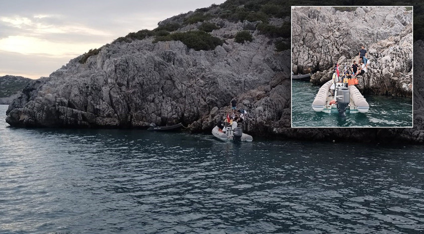 Denizin ortasında korku dolu anlar! Bodrum'da bot kayalıklara çarptı: Yaralılar var