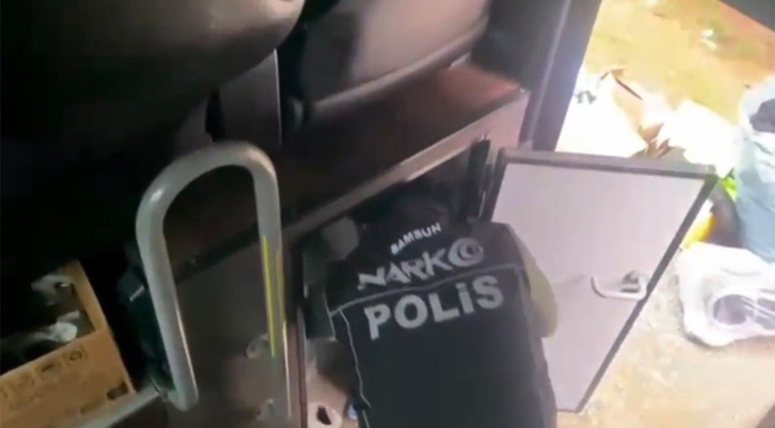 Otobüs tuvaletinde bulundu! Görenleri şaşkına çevirdi