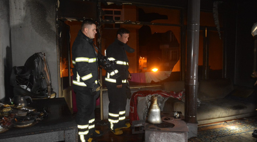 Ordu’da korkutan soba yangını! Anne ve oğlu yaralandı