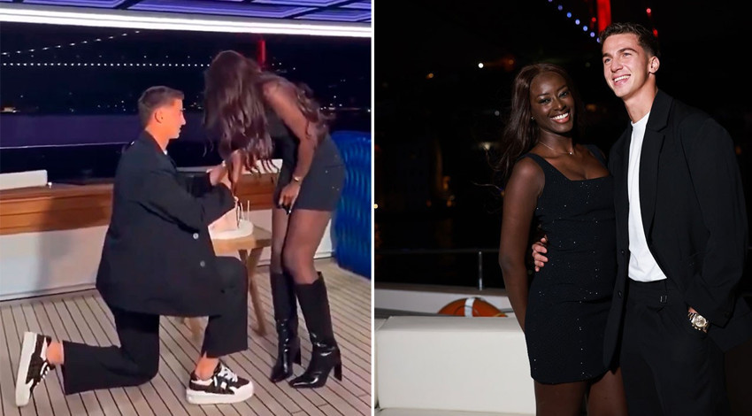 Bertuğ Yıldırım'dan Portekizli sevgilisine evlenme teklifi! Seçtiği şarkı sosyal medyayı salladı