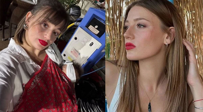 Gizem Karaca'dan sürpriz paylaşım! Kızı Leyla Yaz'ın yüzünü ilk kez gösterdi