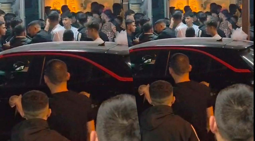 Düğün salonunda birbirlerine girdiler!