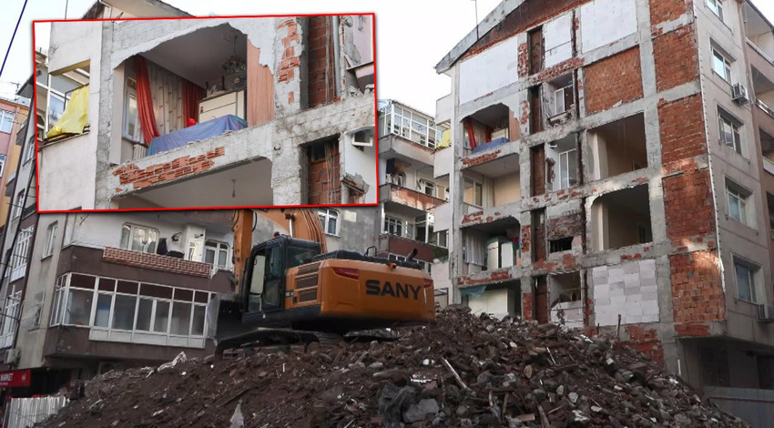 Bahçelievler'de şaşırtan manzara! 40 yıllık sır yıkım sırasında ortaya çıktı...