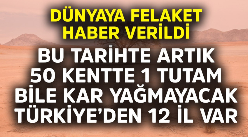 Dünyaya felaket haber verildi! Bu tarihte artık 50 kentte 1 tutam bile kar yağmayacak, Türkiye'den de 12 il var