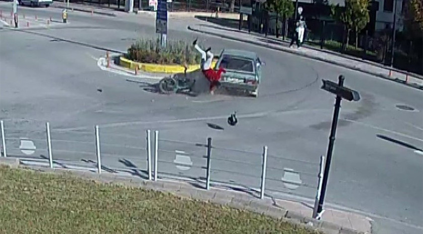 Havada takla attı: İlk yaptığı şey pes dedirtti