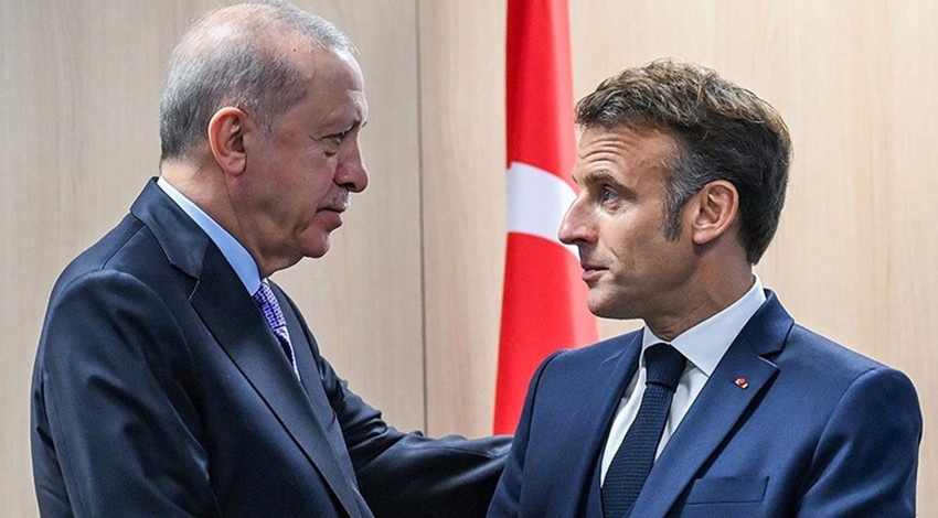 Cumhurbaşkanı Erdoğan, Fransa Cumhurbaşkanı Macron ile görüştü