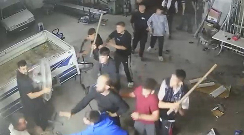 Kavga değil meydan savaşı! O anlar kamerada