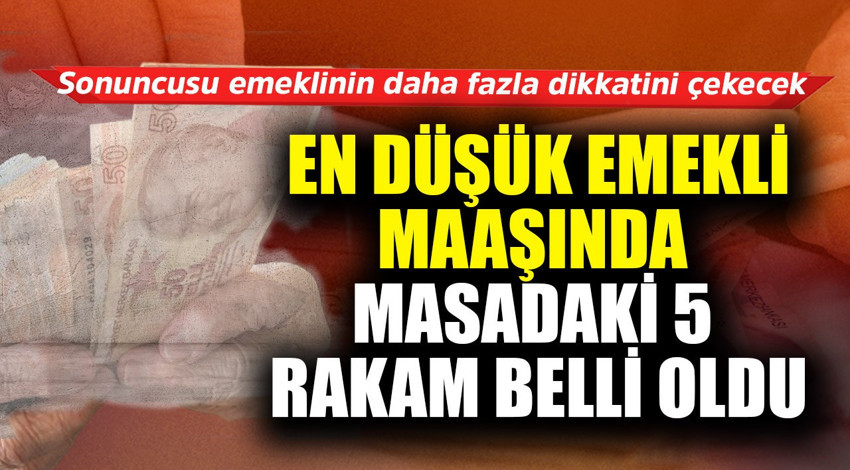 En düşük emekli maaşında masadaki 5 rakam belli oldu! Sonuncusu emeklinin dikkatini biraz daha çekecek