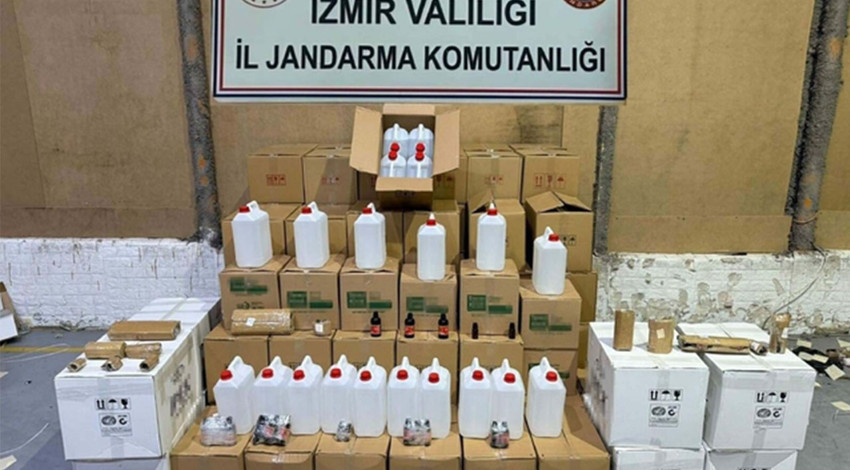 Yılbaşı öncesi binlerce litre sahte alkol ele geçirildi