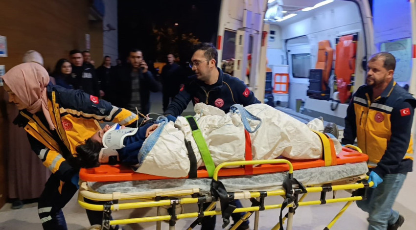 Zincir markette korkunç kaza! Yaşam savaşı veriyor