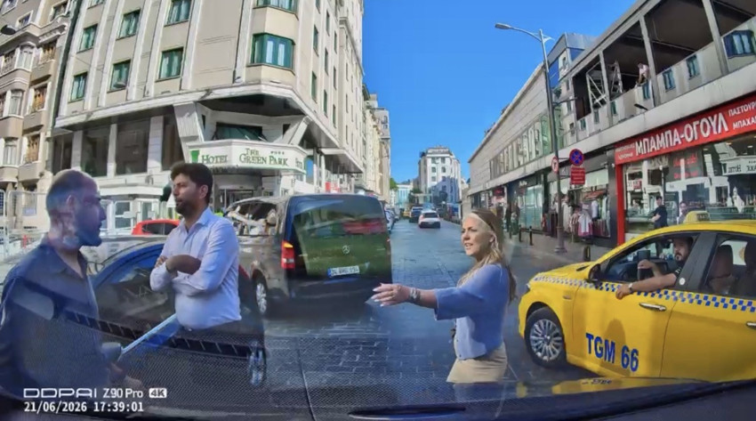 Trafikte yol verme kavgasında 'polis' tehdidi!
