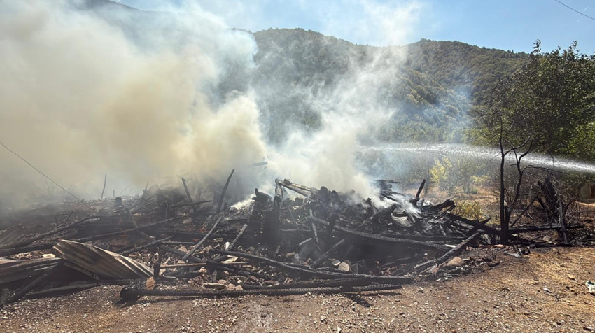 Karabük'te evde çıkan yangın, ormana sıçradı - Resim : 1