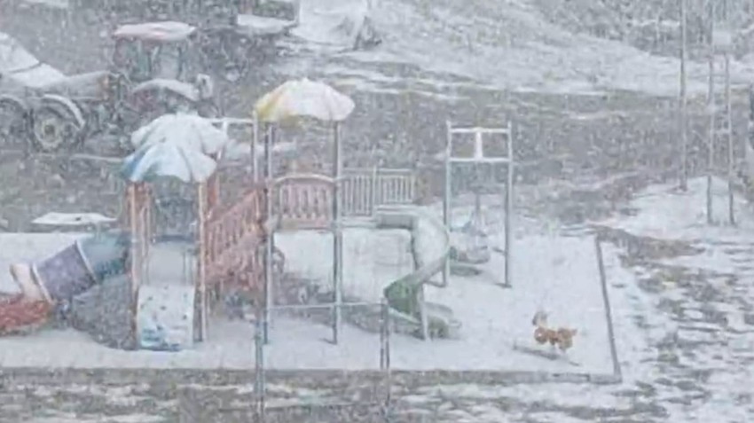 Erzurum o ilçesinde 1 günde 4 mevsim yaşandı. Sabah bahar müjdelendi, öğleden sonra tam tersi oldu - Resim : 2