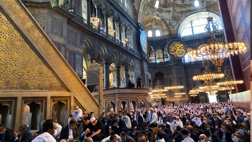 Bakan Albayrak'tan Ayasofya paylaşımı: Kalbimizde Yasin, zihnimizde Fetih...