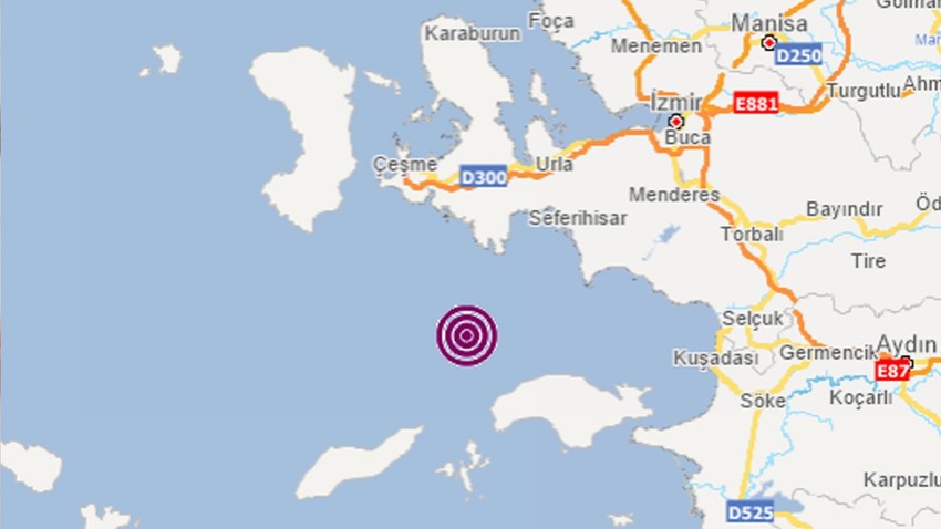 İzmir'de 4.1 büyüklüğünde deprem