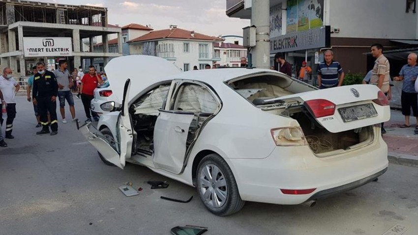 Burdur'da feci kaza! Piknik tüpü bomba gibi patladı