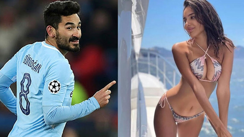 Ünlü futbolcu İlkay Gündoğan'ın manken sevgilisine ettiği evlilik teklifi sosyal medyanın diline düştü!