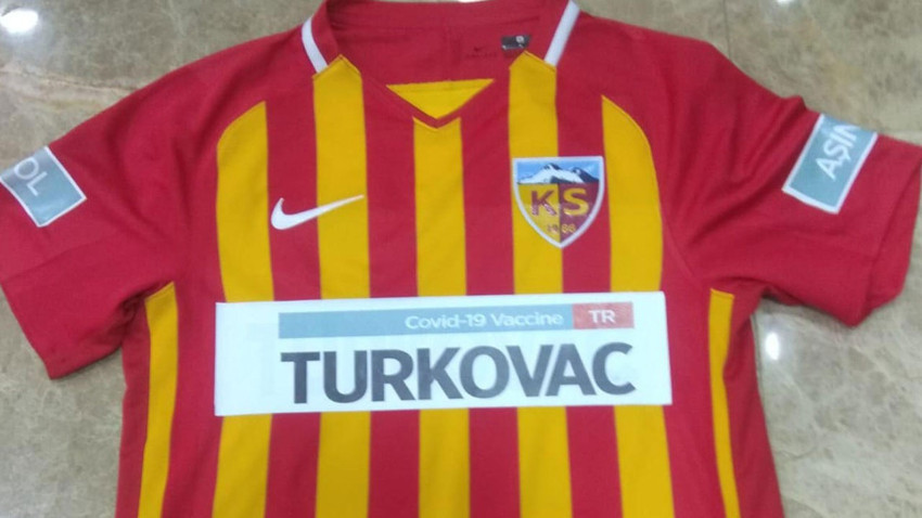 Yukatel Kayserispor Altay maçına Turkovac yazılı forma ile çıkacak