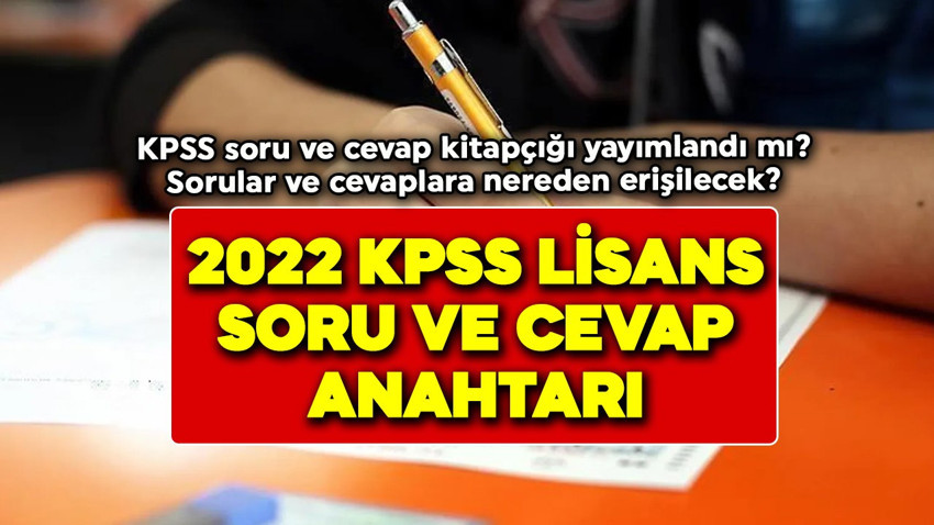 KPSS Lisans soru ve cevap anahtarı erişime açıldı mı, ne zaman erişime açılacak, nereden erişilebilecek?
