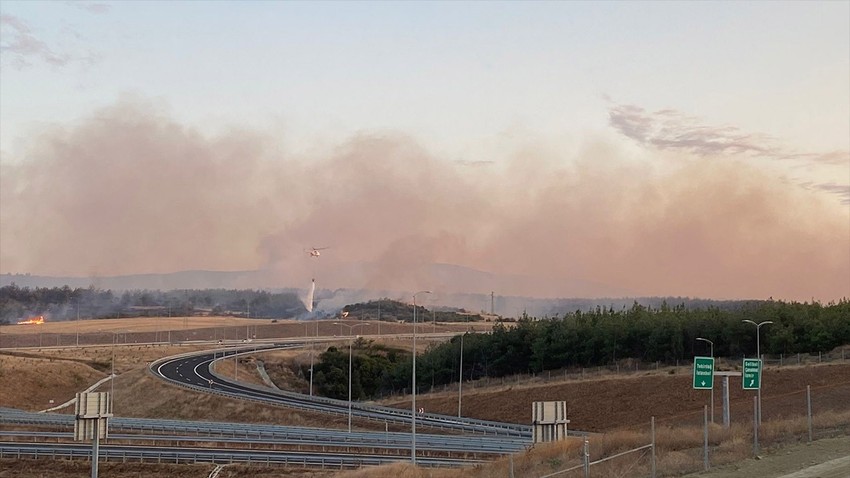 Çanakkale Gelibolu’daki orman yangını kontrol altına alındı