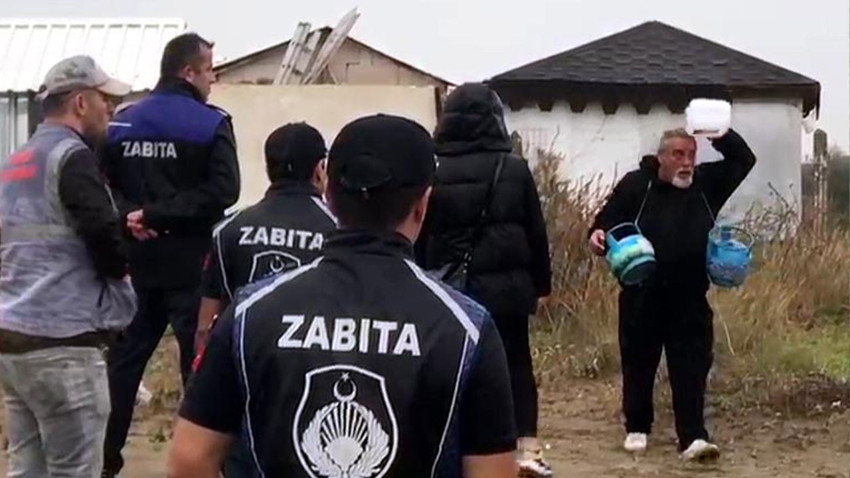 Başından tiner döktü, üzerine tüp bağladı! Kaçak kafe sahibi yıkıma böyle direndi