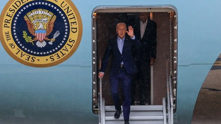 Biden'ın seçim kampanyasında nadir görülen güvenlik önlemleri: 20 kum dolu kamyon konuşlandırıldı