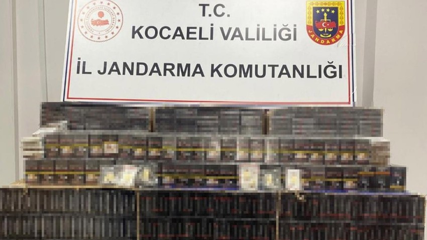 Kocaeli'de kaçak sigara operasyonu: 2 kişi gözaltına alındı!